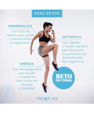  TONGIL Phase Detox Pure Condition 250ml - Powerful Slimming Diuretic and Drainage for Liquid Retention - With Plant Extracts Artichoke Ponytail and Coconut Water to Restock - Buy Online on GoSupps.com