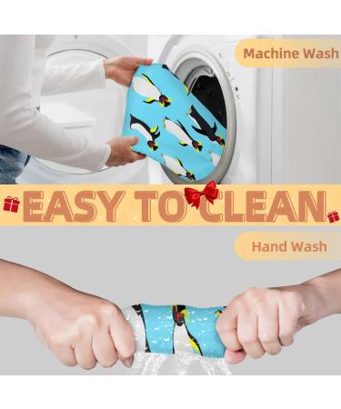 Animal Penguin Pattern Beard Bib Apron - Non-Stick Waterproof Grooming Cloth with Suction Cups | Perfect Gift for Men - Buy Online on GoSupps.com