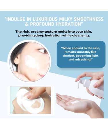 THEYEOBAEK26 Korean Cleansing Milk for Face Gentle Facial Cleanser for Dry & Sensitive Skin Hydrating Makeup Remover 6.76 Fl Oz (200ml) - Buy Online on GoSupps.com
