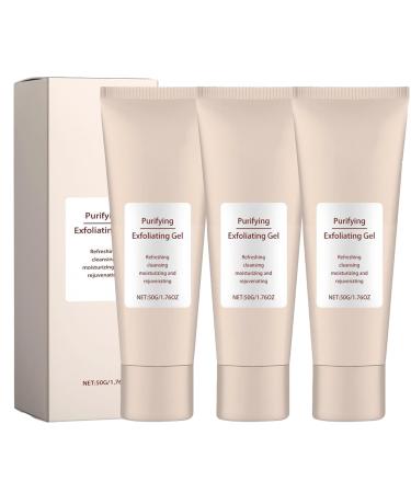 YUNFAX Cleansing peeling gel facial peeling gentle peeling gel for all skin types deep cleansing moisturizing with mild formula natural beauty to reveal 3 pieces 3 pieces