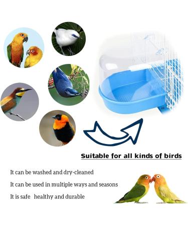 YNC Bird Cage Bathtub Shower Box - Clear Hanging Bird Tub for Cockatiel, Parakeet & Small Pet Birds - Buy Online on GoSupps.com