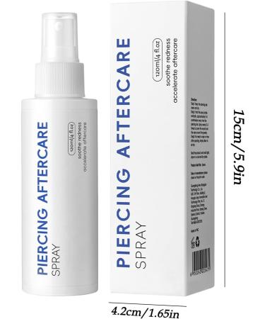 Generisch Piercing cleaning solution - 120 ml - Solution for body piercings - Suitable for nose stomach skin face home travel and fitness - Buy Online on GoSupps.com