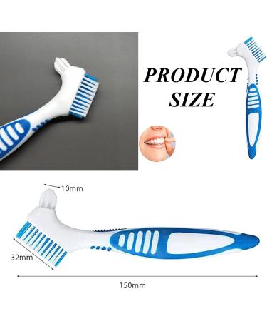 Dental Prosthesis Box with Sieve | Denture Case Set for Storage & Cleaning | White Dental Box with Cleaner Brushes - Buy Online on GoSupps.com