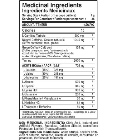 ALLMAX Nutrition ACUTS - Amino Acid Powder Supplement with Taurine L-Carnitine Green Coffee Bean Extract - Cotton Candy - 252 g Cotton Candy 36 Servings (Pack of 1) - Buy Online on GoSupps.com
