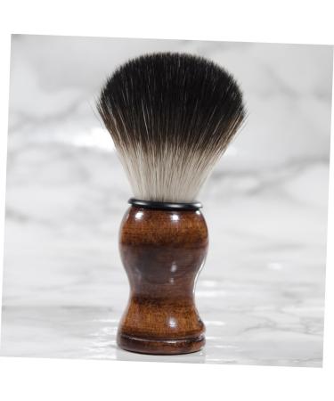 Fomiyes 3-in-1 Bartbrush Razor Foam Brush for Men - Soft Fur Beauty Tool Turban & Cat Telephone Charm Christmas Candlestick Rings Wooden Handle - Buy Online on GoSupps.com