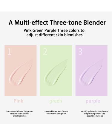 Step Color Corrector & Tricolor Isolation Cream - Face Makeup Primer Invisible Pore Moisturizer & Concealer Foundation | Teksome International Shipping - Buy Online on GoSupps.com