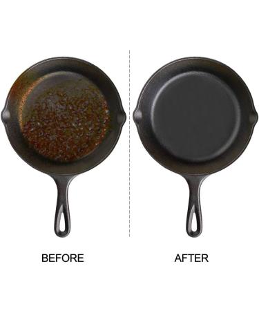 Ationgle 8x6 Stainless Steel Cast Iron Cleaner 316L - Chainmail Scrubber for Pre-Seasoned Pans, Dutch Ovens, Waffle Iron Pans - Buy Online on GoSupps.com