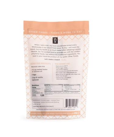 Gluten Free Chocolate Brownie Cake Mix with Cassava Flour - Paleo Friendly, Grain, Dairy, Almond & Soy Free | Easy Bake Baking Mix by Other Foods (Pack of 2) - 6.8 Ounce - Buy Online on GoSupps.com