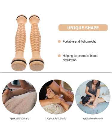 FOMIYES 8-Piece Wooden Roller Massage Device for Upper Back - Improve Blood Circulation - Buy Online on GoSupps.com