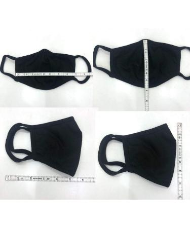 Buy New 3-Layer Unisex Washable Reusable Black Face Mask - Protection & Comfort for All | International Shipping Available - Buy Online on GoSupps.com