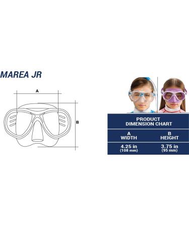 Cressi Kids' C Estrella VIP Jr Snorkeling/Diving Combo Set - Blue/White/Transparent - Buy Online on GoSupps.com