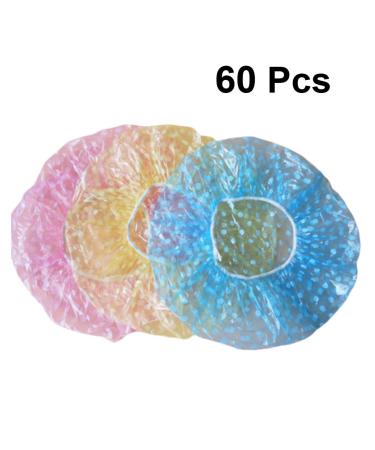 Uonlytech 60pcs Colorful Dots Disposable Shower Cap for Home & Travel - Mixed Delivery - Buy Online on GoSupps.com