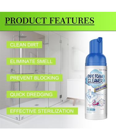 Yugou Drain Cleaner Foam Drain Cleaner For Bathroom Sink Pipe Dredge Quick Foaming For Kitchen Drain Sinks Tubs (2Pcs) - Buy Online on GoSupps.com