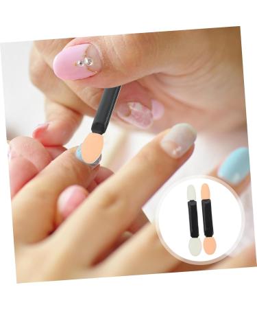 OHPHCALL 50pcs Nail Sponge Nail Art Stick Mirror Effect Nail Art Design Manicure Art Brush Eyeshadow Manicure Art Tool Manicure Supply Eye Shadow Nail Beauty Brush Nail Modification Brush - Buy Online on GoSupps.com