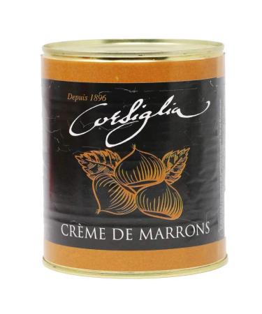 CORSIGLIA SA Sweet and mild chestnut cream with candied chestnuts and vanilla (yellow box) Facor 1 kg