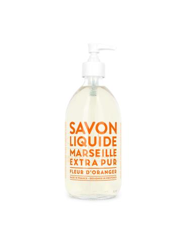 Compagnie de Provence Savon de Marseille Extra Pure Liquid Soap - Orange Blossom - 16.7 Fl Oz Glass Pump Bottle Orange Blossom 16.7 Fl Oz (Pack of 1) - Buy Online on GoSupps.com
