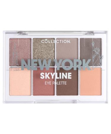 Collection Cosmetics Intensely Pigmented Colour Eye Shadow Palette with 8 Stunning Shadows Matte and Metallic Shades New York Skyline
