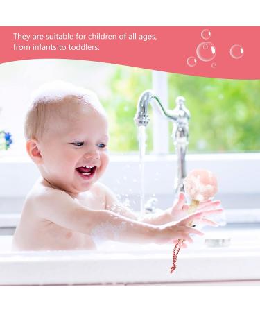 5Pcs Kids Bath Loofah Sponge Set - Ice Cream & Lollipop Design | Shower Body Sponge for Infants - Buy Online on GoSupps.com