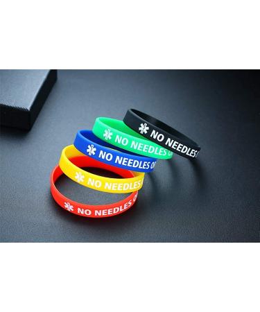 XUANPAI 5 Pack Silicone Sport Medical Alert ID Bracelets - Men Women Kids | No Needles or BP | Arm Wristband - Buy Online on GoSupps.com