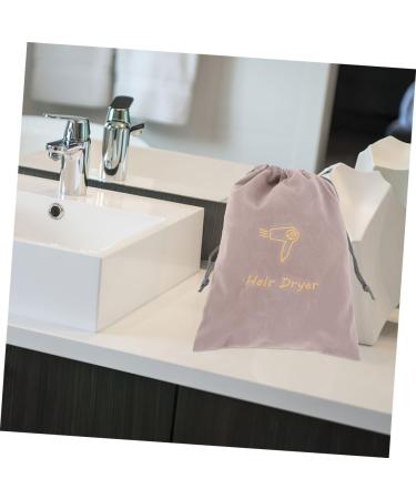 Mikinona 2pcs Velvet Bag Universal Hair Dryer Bag Shoe Travel Bag Travel Hair Dryer Bag Hair Dryer Retractable Cord Hair Dryer Bags Drawstring Fabric Bags Hair Dryer Storage Bags - Buy Online on GoSupps.com