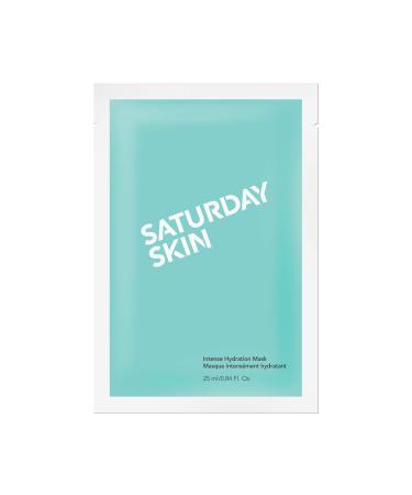 Saturday Skin Intense Hydration Mask Super Leave-on Hydrating&Replumping Face Mask for Dehydrated Skin Refines Skin Tone & Texture Hypoallergenic Cruelty Free(25ml/0.84 Fl Oz)