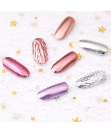 Nail Powder - Rose Gold Glitter Chrome Nail Art Pollen | Metallic Red Splinter Dust for Stunning Manicures - Buy Online on GoSupps.com