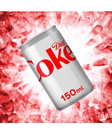 Diet Coke Cans Pack of 12 (150ml) Taste and Fizz with Zero Calories - Sold by VR Angel - Buy Online on GoSupps.com