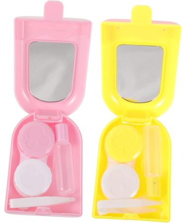 Solustrie Contact Lens Case with Mirror - Travel Lens Organizer & Colored Lens Storage Box - Buy Online on GoSupps.com