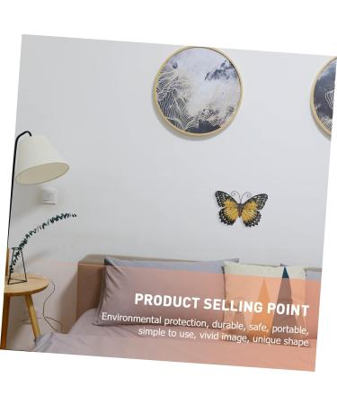 1pc Wrought Iron Butterfly Pendant Gold Office Hanging 19x13cm Yellow - Buy Online on GoSupps.com