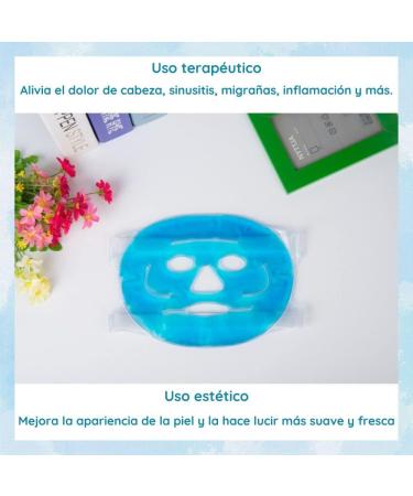 Cold gel face mask cold face mask to reduce inflammation and dark circles relief from migraines and headaches hot and cold effect mask improves circulation - Buy Online on GoSupps.com