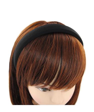 axy headband with fabric padded candy colors - beautiful women's headband hair accessories headband HRK7 (black) - Buy Online on GoSupps.com