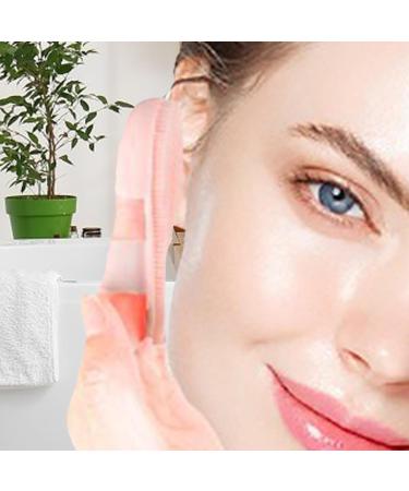 Besreey Face Scrubber Manual | Finger Handle Silicone Face Brush for Deep Cleansing Manual Massaging Face Scrubber with Soft Bristles for Camping Travelling Pink - Buy Online on GoSupps.com
