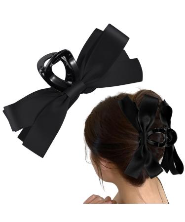 simarro Hair Bow Clip for Women Girls Bowknot Hair Ribbon Clips Big Bows Hair Claw Clip Nonslip Claws Clamps Hair Clips Aesthetic Hairclips Dress Up Accessories Deco for Birthday Party Wedding