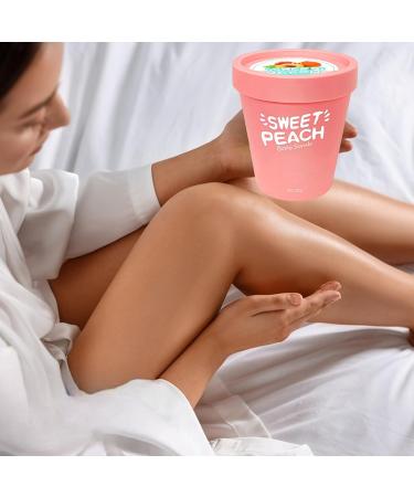 Elitzia Peach Body Scrub - Natural Vegan Sugar Scrub for Exfoliation & Moisturizing Gentle Organic Formula for Hands Feet Body Subtle Peach Fragrance Paraben-Free Skincare ETPHO1 - Buy Online on GoSupps.com