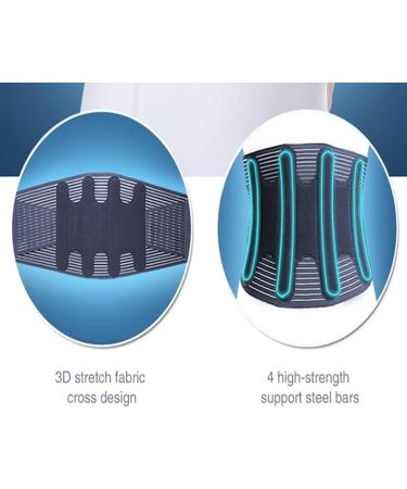 Unisex Adjustable Lumbar Support Belt - Disc & Low Back Protection for Sports & Fitness - Buy Online on GoSupps.com