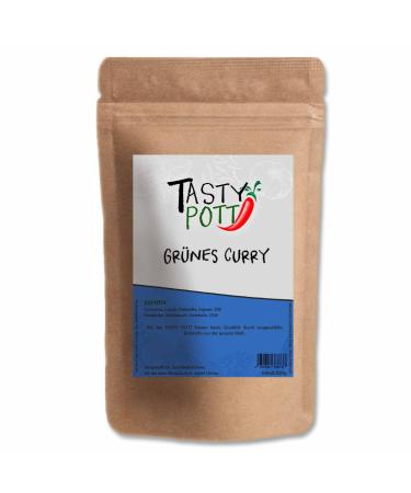 Tasty Pott Green Curry 200g | Aromatic Spicy Exotic Spice Blend | Seasoning & Cooking | Authentic Spice Flavor | Value Pack Refill