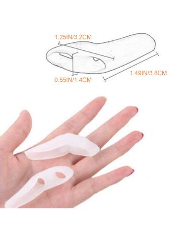 Pinky Toe Corrector | Silicone Double Loop Toe Separator | Bunionette Protection & Pain Relief | 10 Pieces (5 Pairs) - Buy Online on GoSupps.com