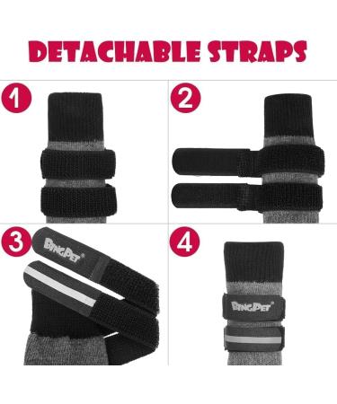 Dog Socks Non-Slip Strap | XXL Paw Protector Traction Control | Waterproof Indoor Outdoor - Buy Online on GoSupps.com