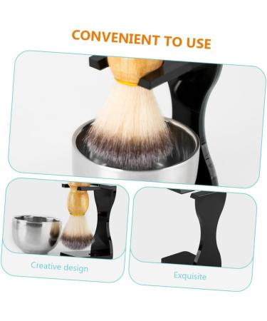 Frcolor Shaving Brush & Soap Set Premium Men's Grooming Kit | Stainless Steel Shaving Rack | Ideal for Beards & Personal Care - Buy Online on GoSupps.com