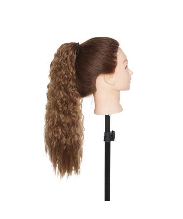 45cm Updo Bun Ponytail Hair Extension - Curly Wavy Synthetic Natural Horse Tail - Buy Online on GoSupps.com