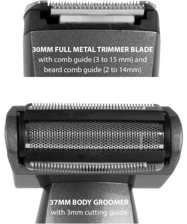 Conair Man Grooming Rechargeable Trimmer With Multi Head Grooming Kit Charcoal 0.94 Pounds - Buy Online on GoSupps.com