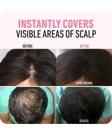 Hair root powder hair powder for filling thin hair camouflages gray hair natural result with mirror and puff medium brown Medium brown - Buy Online on GoSupps.com