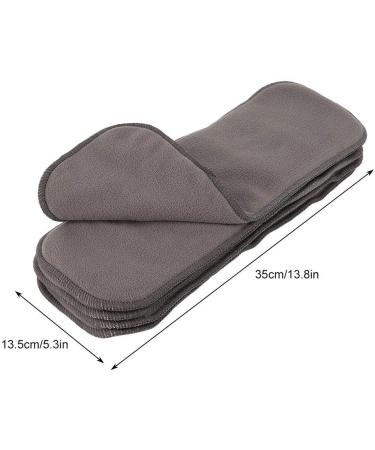 5Pcs Bamboo Charcoal Baby Nappy Liners - Soft & Washable Cloth Diaper Inserts for Newborns & Toddlers - Buy Online on GoSupps.com