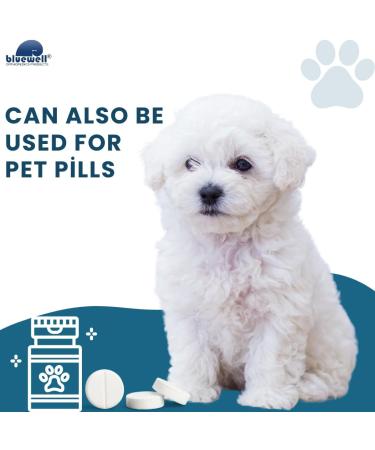 Bluewell Pill Crusher - Fine Powder Grinder for Kids & Pets Ideal for Elderly with Easy Swallowing Cup & Storage Compartment - Buy Online on GoSupps.com