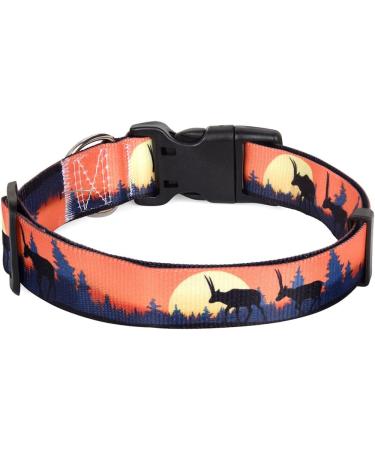 Mihqy Adjustable Soft Dog Collar - Bohemian Flowers & Geometric Design for Small Medium & Large Dogs (38-63 cm 2.5 cm Wide) - Buy Online on GoSupps.com
