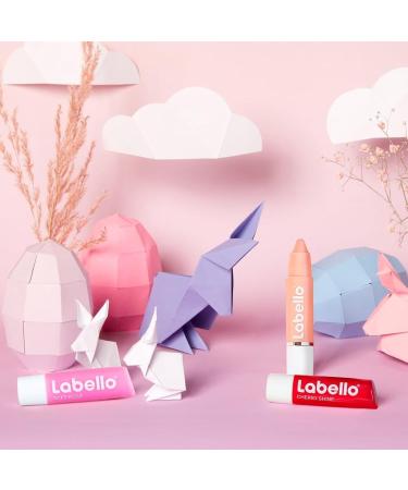  Labello Labello Cherry Shine Burrocacao Coloured Lips with Cherry Aroma Lip Balm 24 Hours with Natural Ingredients - 4 Sticks - Buy Online on GoSupps.com