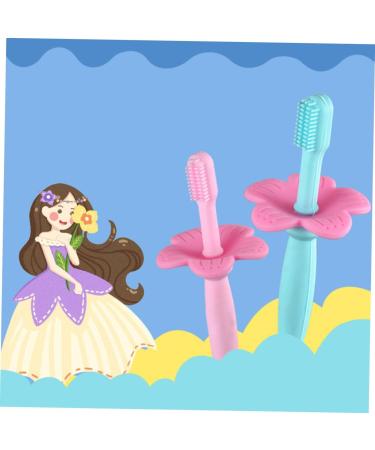 Minkissy Silicone Bristle Toothbrush for Kids All-Round Oral Care Training Toothbrush (Pink) 1 Pack - Buy Online on GoSupps.com