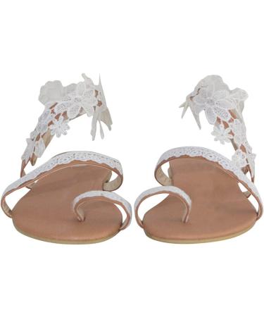 BBPM Women's Casual Summer Closed Toe Platform Wedge Sandals - White - US4.5/EU35 - Buy Online on GoSupps.com