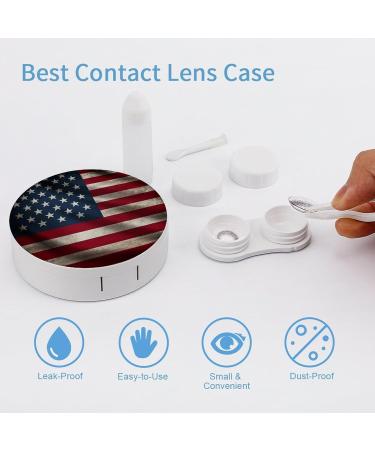American Flag Contact Lens Case - Portable Travel Storage Box for Contacts - Buy Online on GoSupps.com