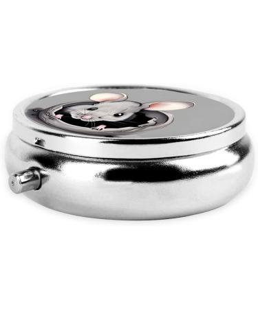 Buy Grey Ratround Pill Box - 3 Compartment Organizer | Portable Travel Pill Box for International Shipping - Buy Online on GoSupps.com